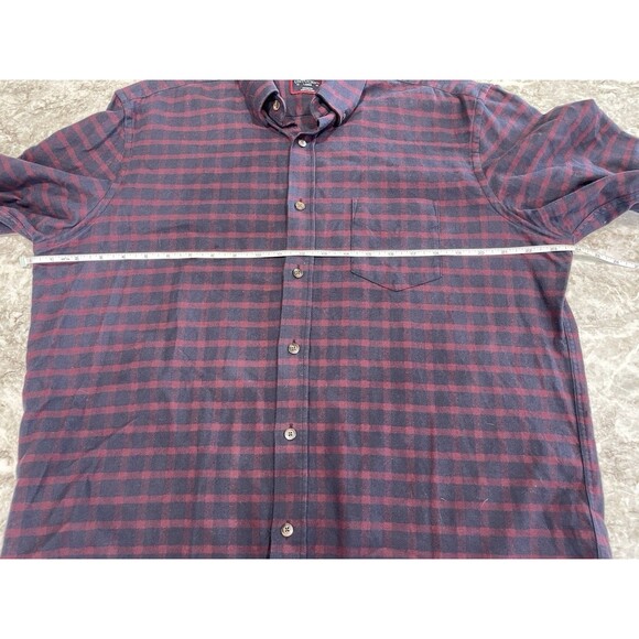 UNTUCKit Button-Down Shirt Mens Large Blue & Red Plaid Long Sleeve Cotton - Picture 5 of 9